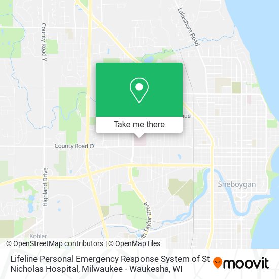 Lifeline Personal Emergency Response System of St Nicholas Hospital map