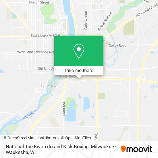 Mapa de National Tae Kwon do and Kick Boxing