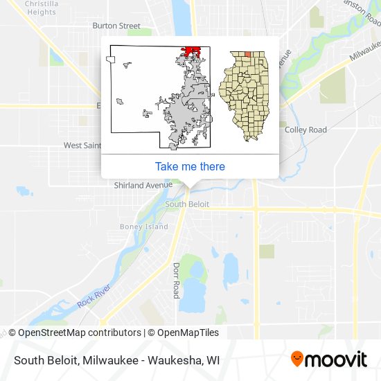South Beloit map