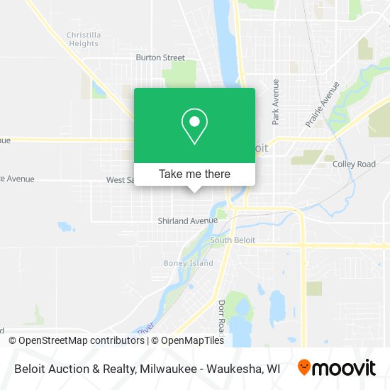 Beloit Auction & Realty map