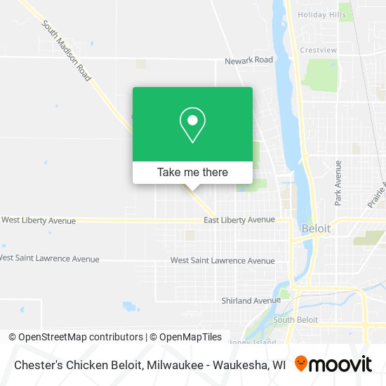 Mapa de Chester's Chicken Beloit
