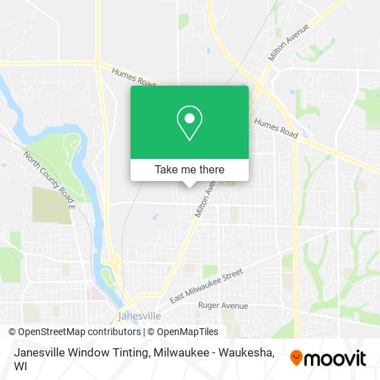 Mapa de Janesville Window Tinting