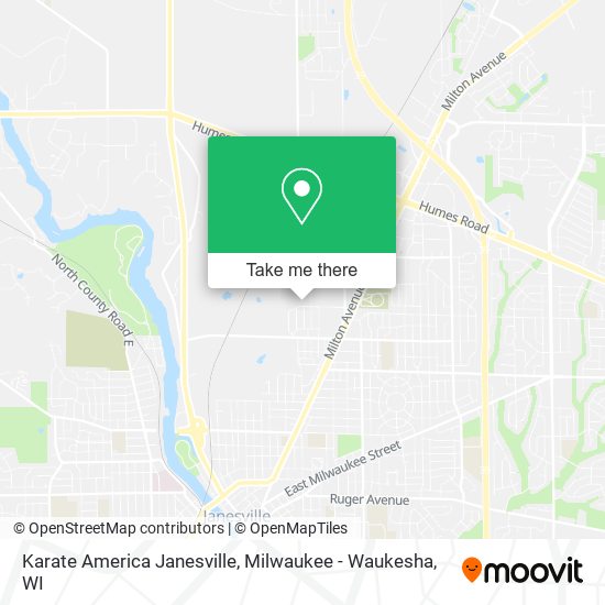 Mapa de Karate America Janesville