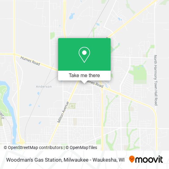 Woodman's Gas Station map