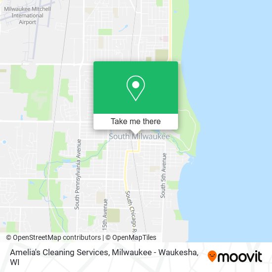 Amelia's Cleaning Services map