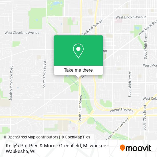 Kelly's Pot Pies & More - Greenfield map