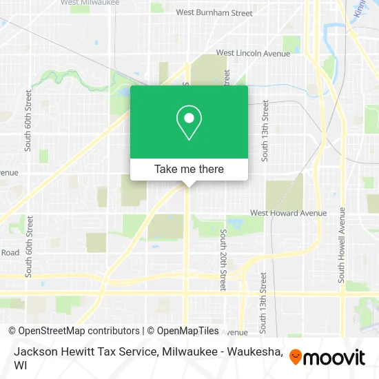 Jackson Hewitt Tax Service map