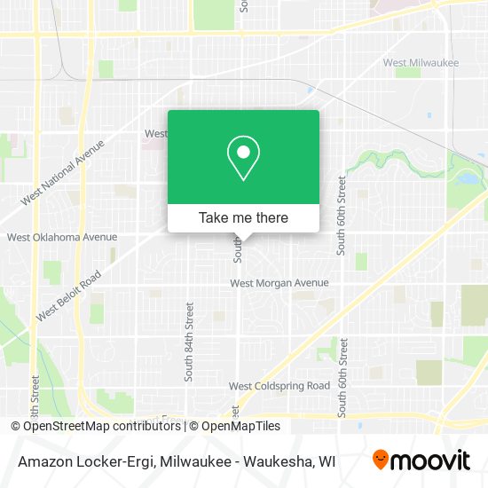 Amazon Locker-Ergi map
