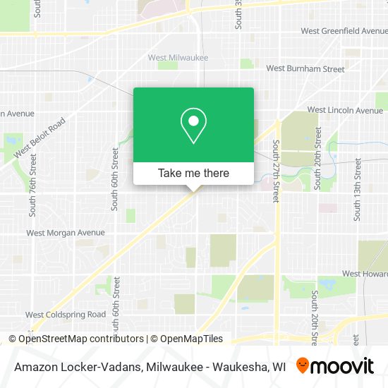 Amazon Locker-Vadans map
