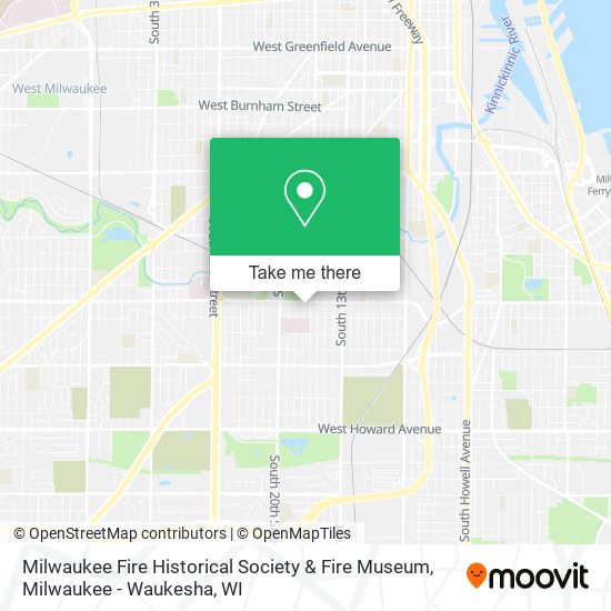 Milwaukee Fire Historical Society & Fire Museum map