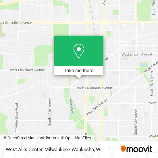 West Allis Center map