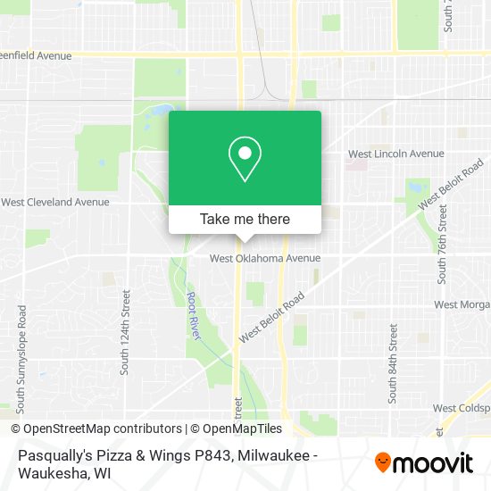 Mapa de Pasqually's Pizza & Wings P843