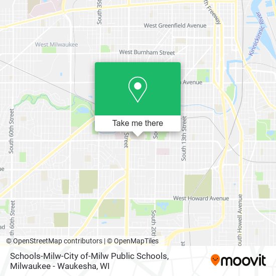 Mapa de Schools-Milw-City of-Milw Public Schools