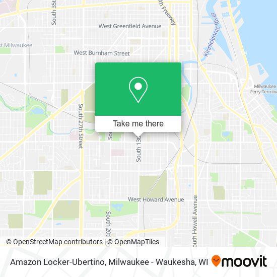 Amazon Locker-Ubertino map