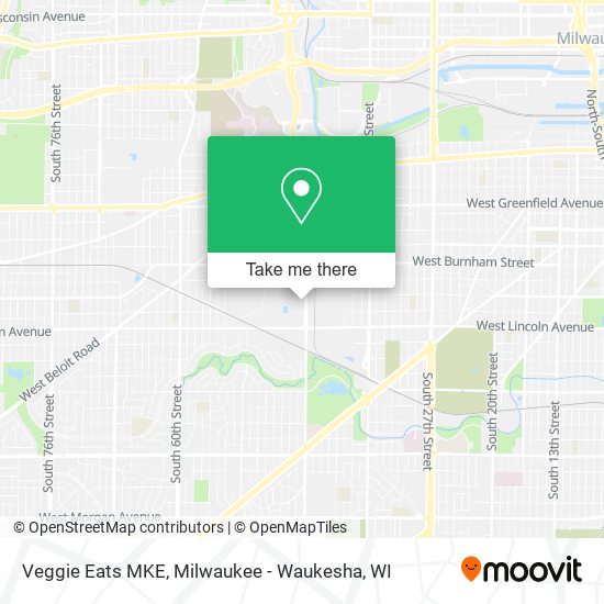 Veggie Eats MKE map