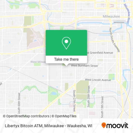 Mapa de Libertyx Bitcoin ATM