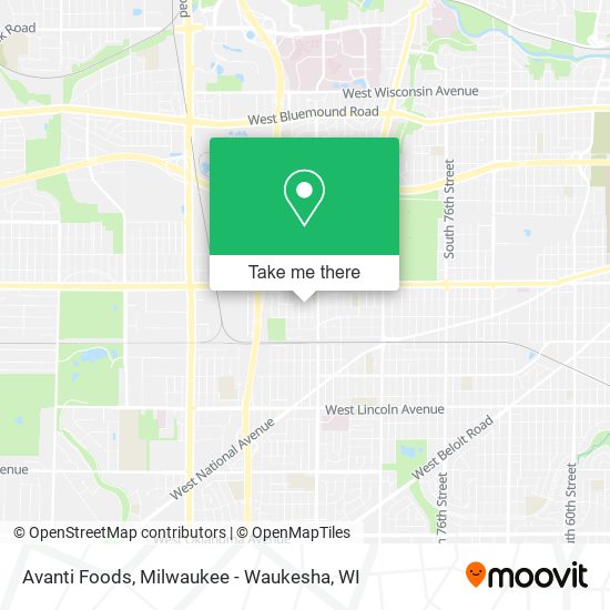 Mapa de Avanti Foods