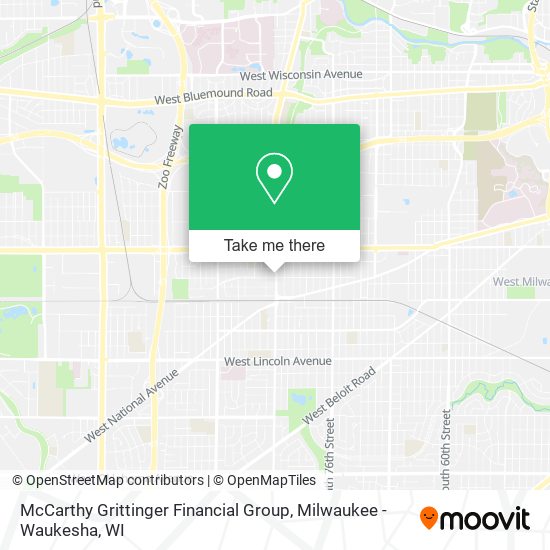 Mapa de McCarthy Grittinger Financial Group