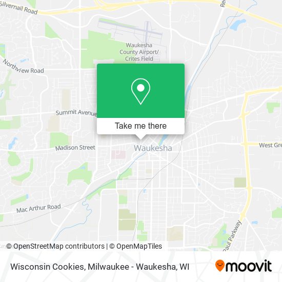 Wisconsin Cookies map