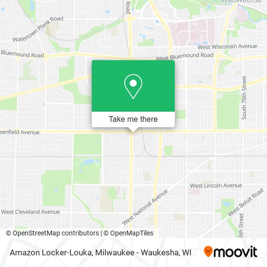 Amazon Locker-Louka map