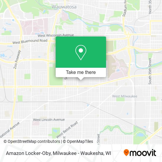 Mapa de Amazon Locker-Oby