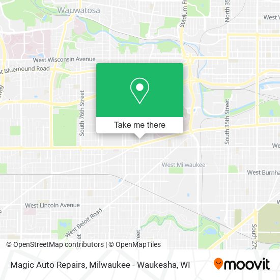 Mapa de Magic Auto Repairs