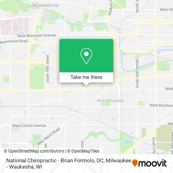 Mapa de National Chiropractic - Brian Formolo, DC
