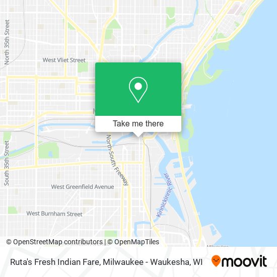 Ruta's Fresh Indian Fare map