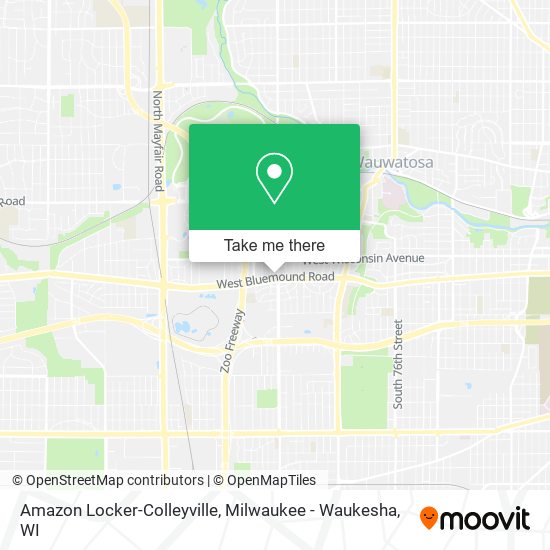 Mapa de Amazon Locker-Colleyville
