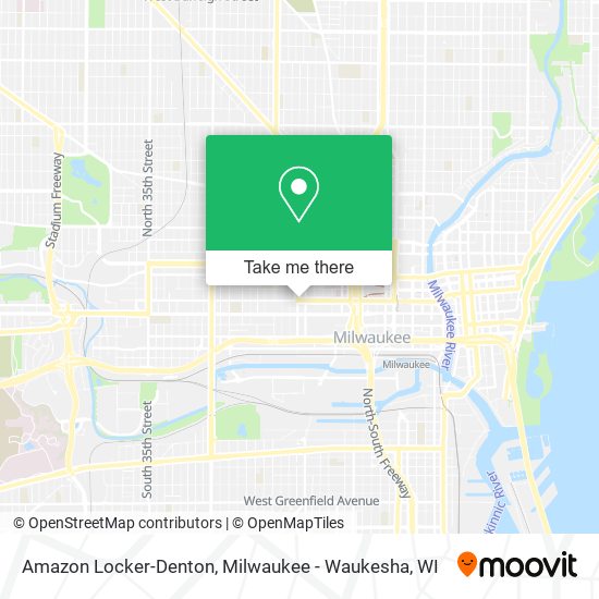 Mapa de Amazon Locker-Denton