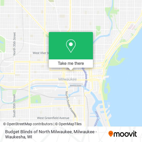 Budget Blinds of North Milwaukee map