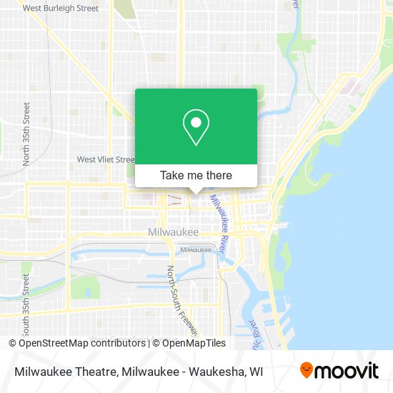 Mapa de Milwaukee Theatre