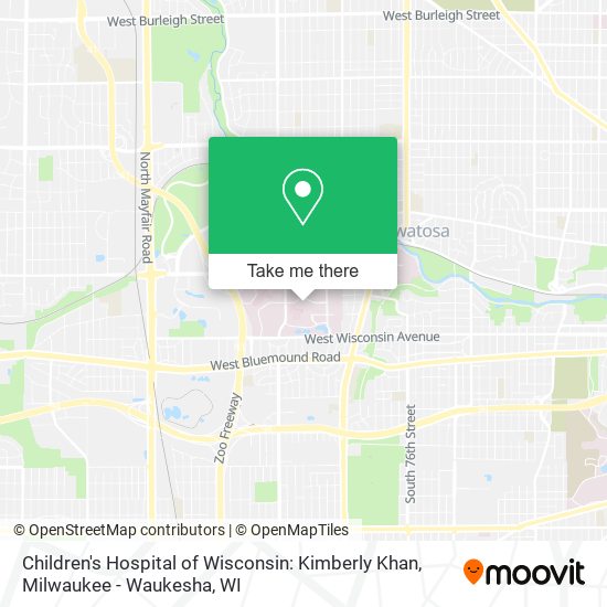 Mapa de Children's Hospital of Wisconsin: Kimberly Khan