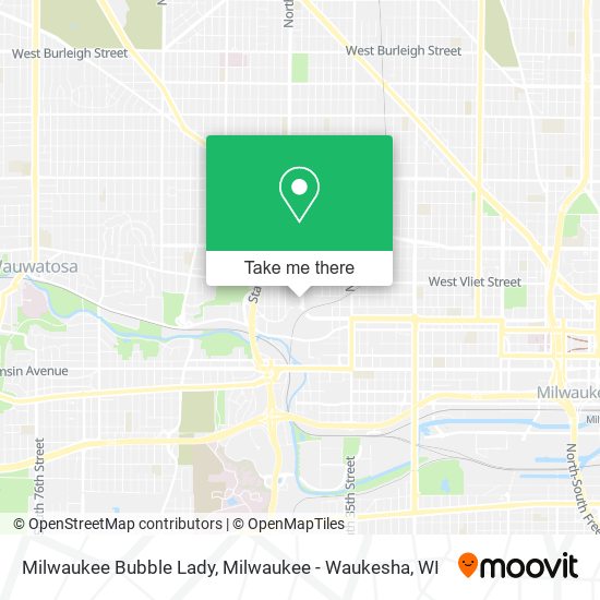 Mapa de Milwaukee Bubble Lady