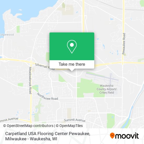 Carpetland USA Flooring Center Pewaukee map