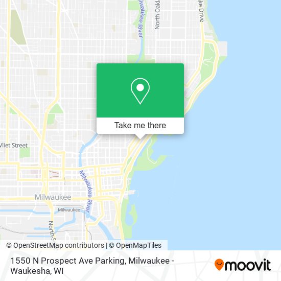 Mapa de 1550 N Prospect Ave Parking