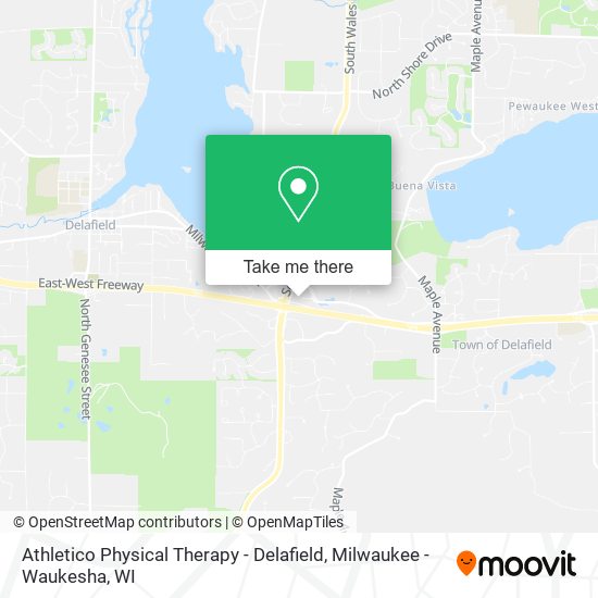 Mapa de Athletico Physical Therapy - Delafield