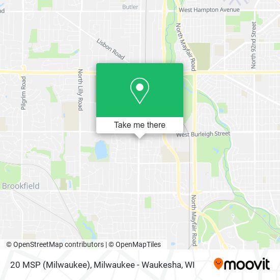 20 MSP (Milwaukee) map