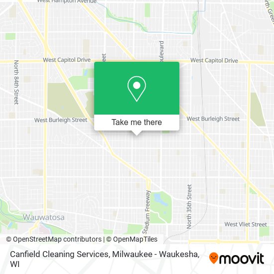 Mapa de Canfield Cleaning Services