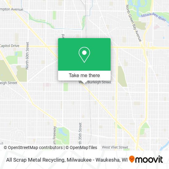 All Scrap Metal Recycling map