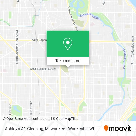 Ashley's A1 Cleaning map