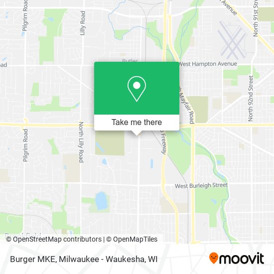 Burger MKE map