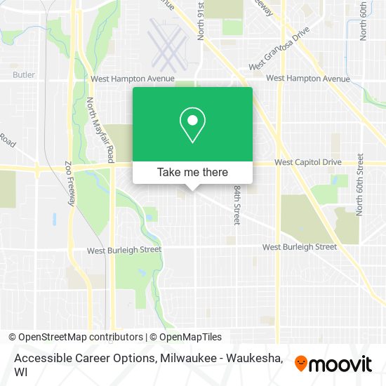 Accessible Career Options map
