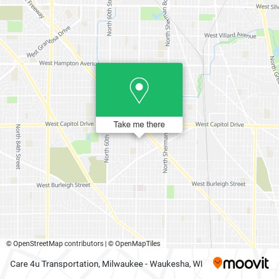 Care 4u Transportation map