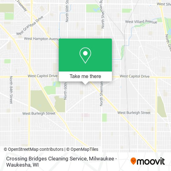 Crossing Bridges Cleaning Service map