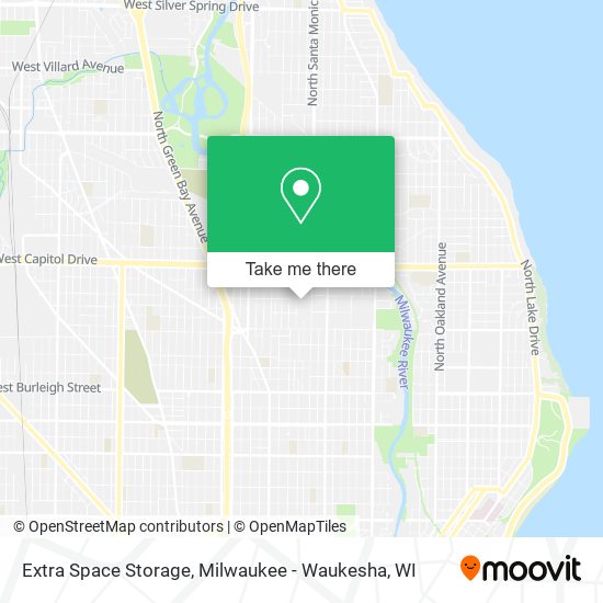Extra Space Storage map