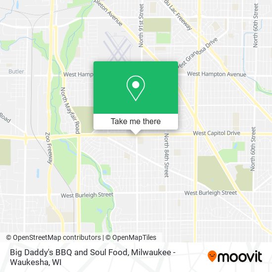 Big Daddy's BBQ and Soul Food map