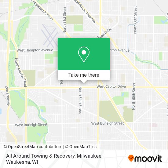 All Around Towing & Recovery map