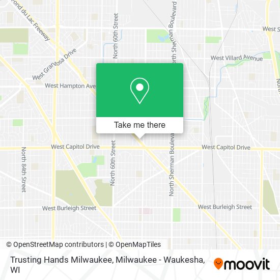 Trusting Hands Milwaukee map