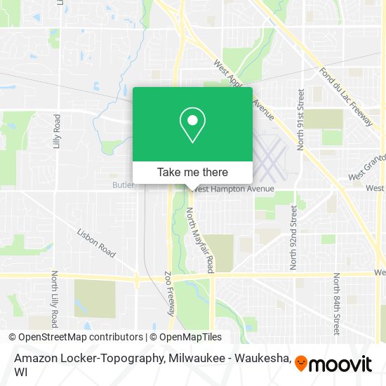 Mapa de Amazon Locker-Topography